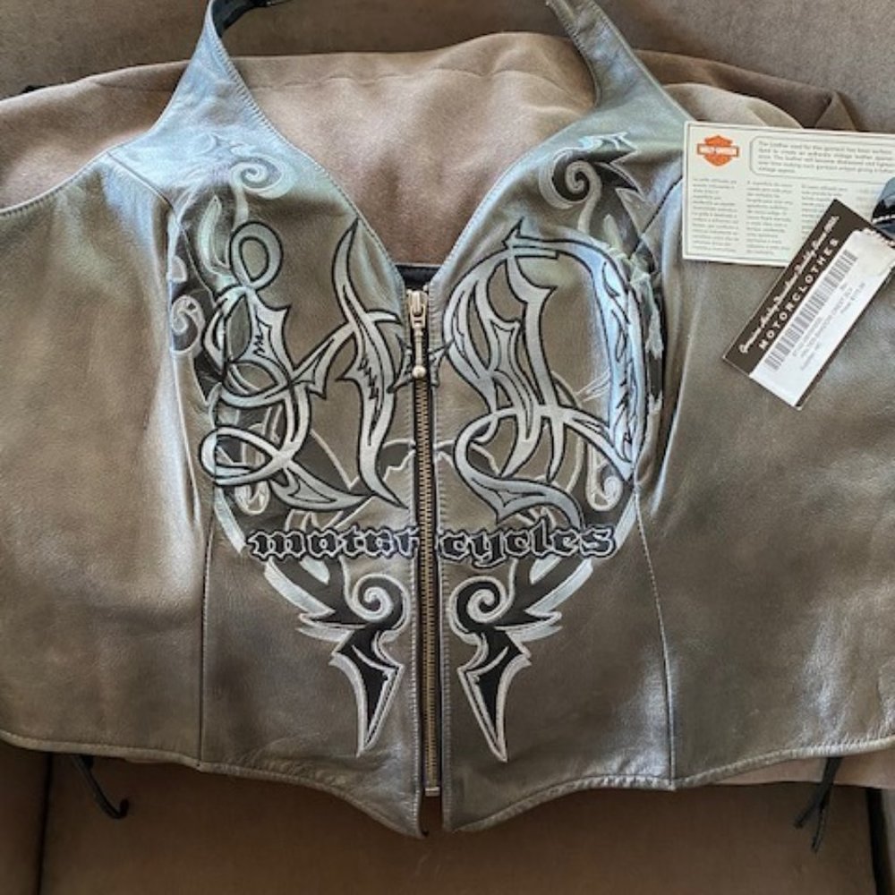 Harley-Davidson Leather Halter Top